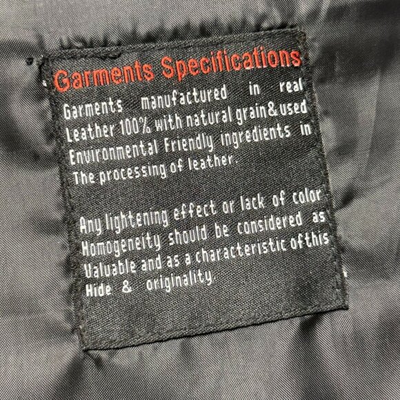 Himalaya Motorbike Wear Black Genuine Leather Vest Size 42 Side Lace Snap Close - Picture 7 of 12